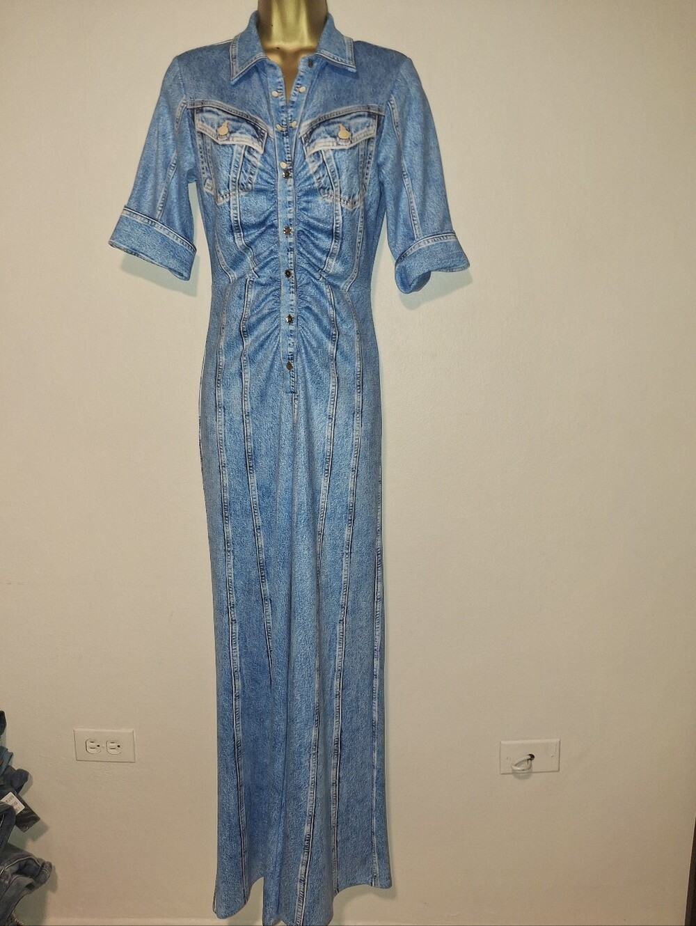 Light Blue Denim Jumpsuit
